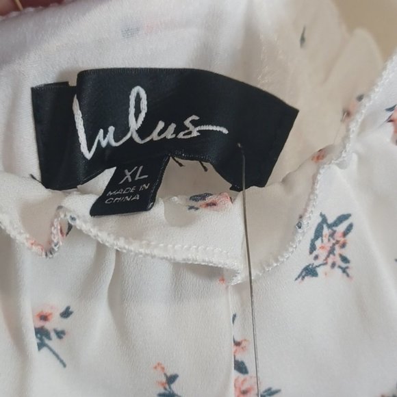 Lulus Wildflower  White Floral Print Tie-Strap Mini Dress - Picture 8 of 11